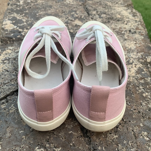 Veja Pink and Cream Women's Sneakers Preppy Elle Woods Academia Walking - Picture 5 of 9
